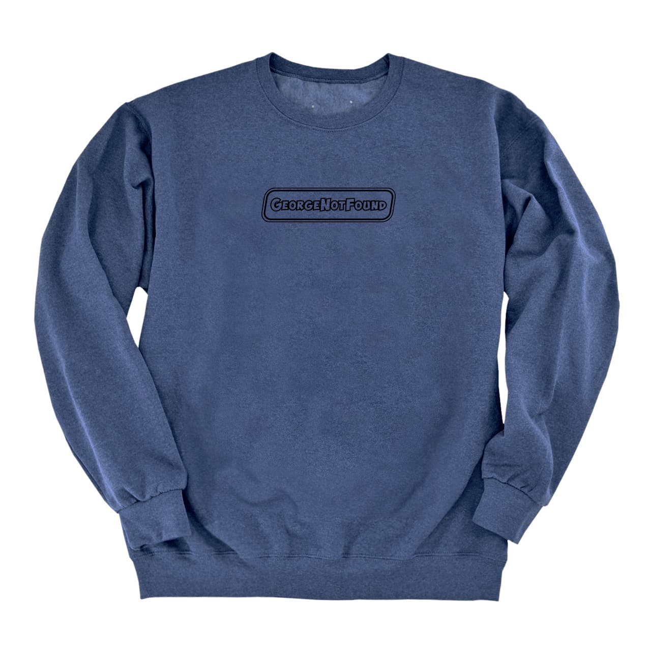GeorgeNotFound Black Logo Blue Sweatshirt - Main Image