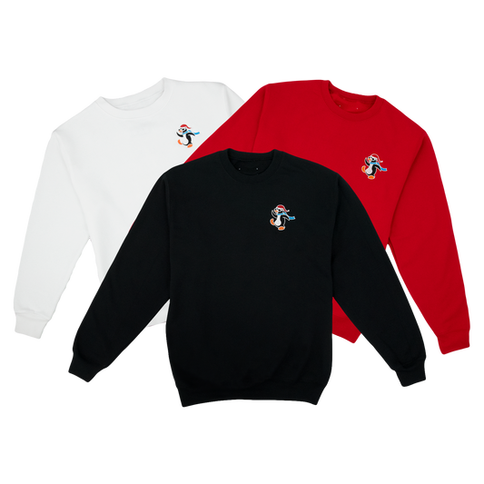 BFCM George Embroidered Limited Edition Holiday Penguin Sweatshirt